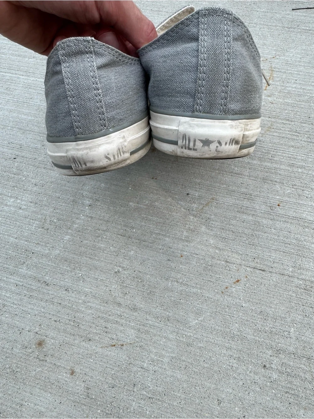 Vintage Converse Chuck Taylor All Star Faded Gray Low Top Sneakers Men’s 11